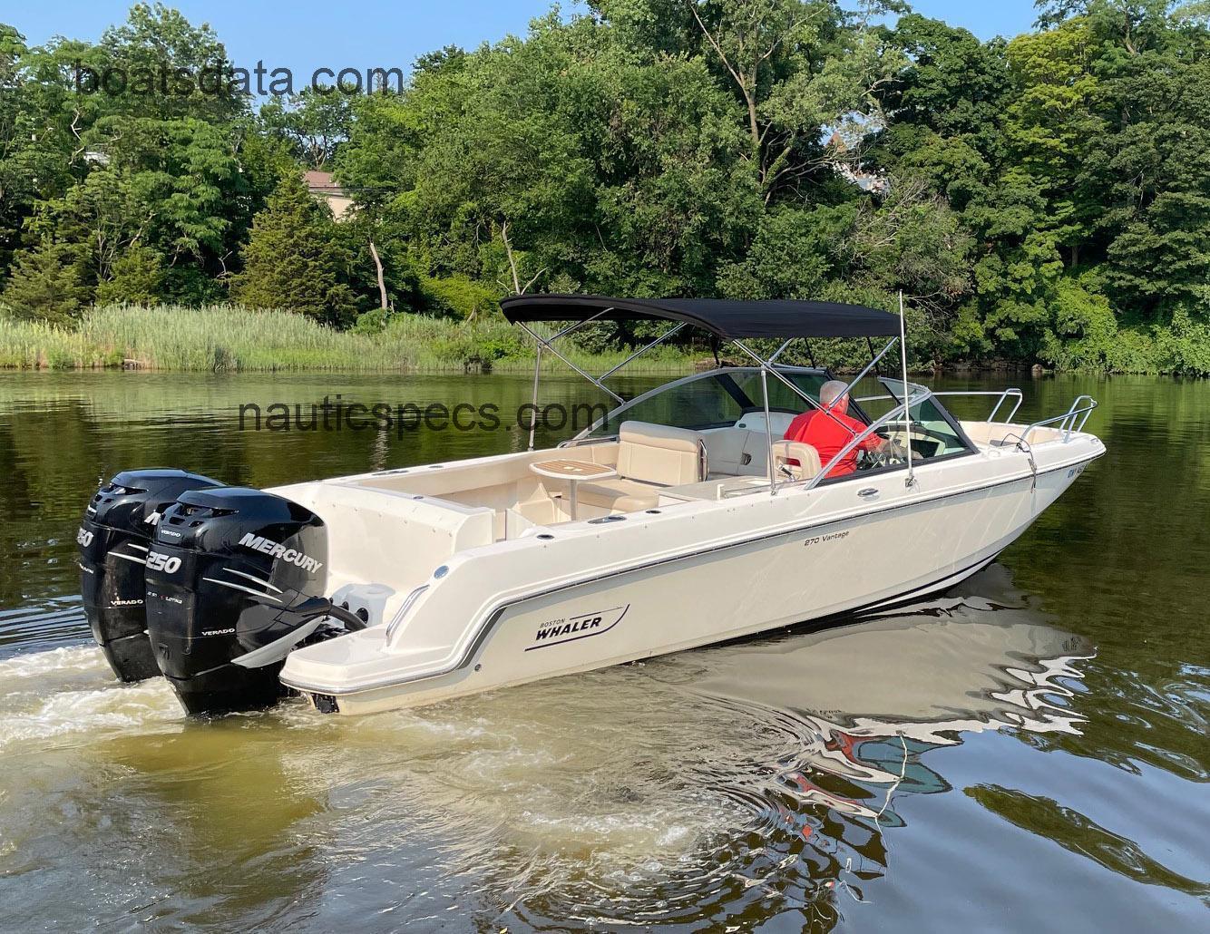 Boston Whaler 270 Vantage fiche technique et avis