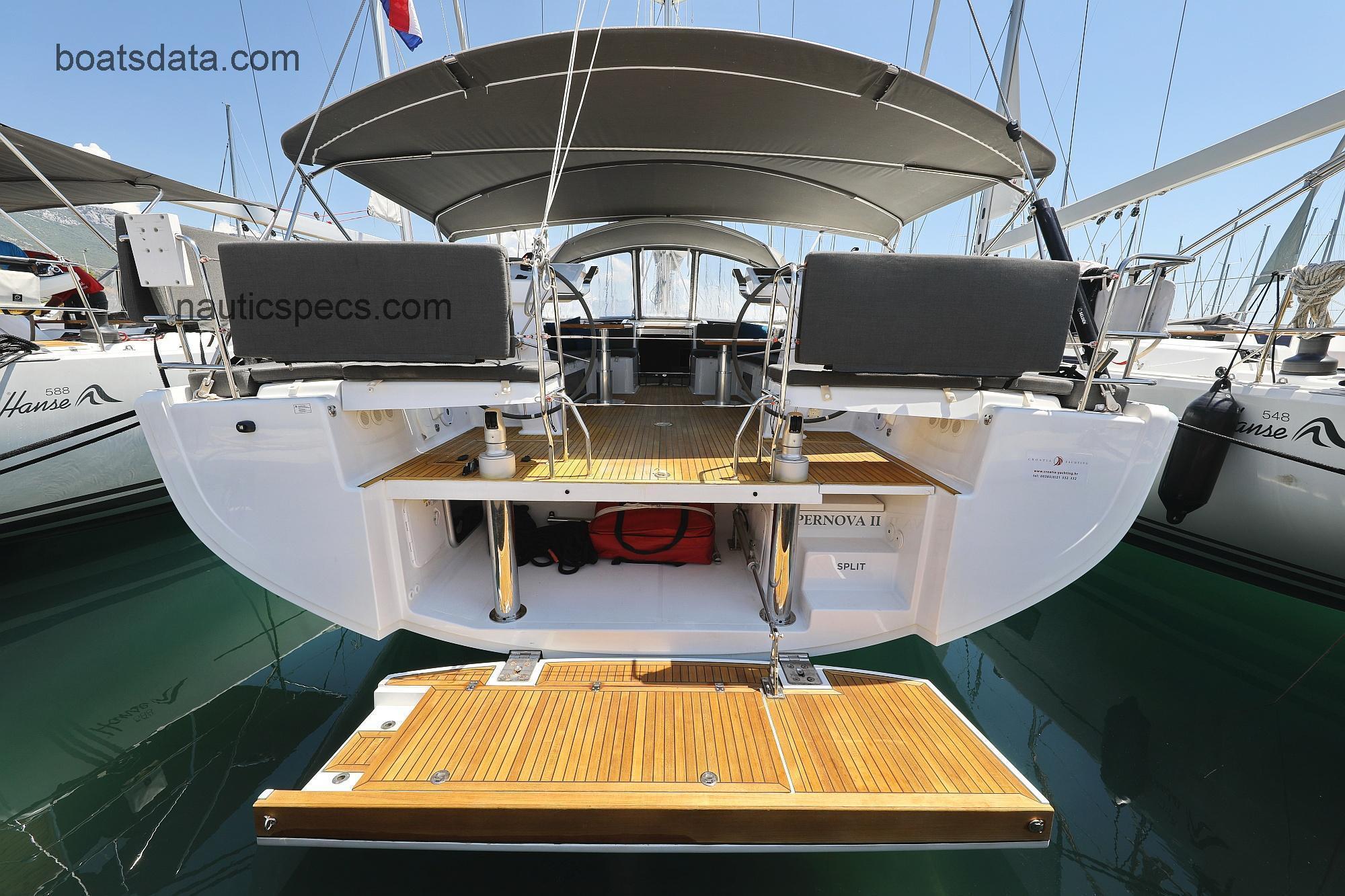 Hanse 548 specs and reviews
