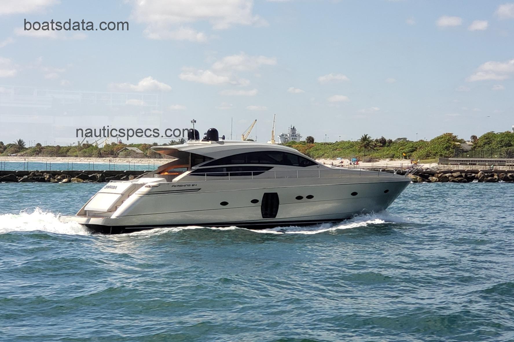 Pershing 64 specs and reviews 